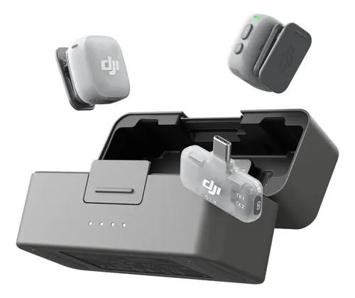 DJI Mic Mini 2 — kit com 2 transmissores e 1 receptor